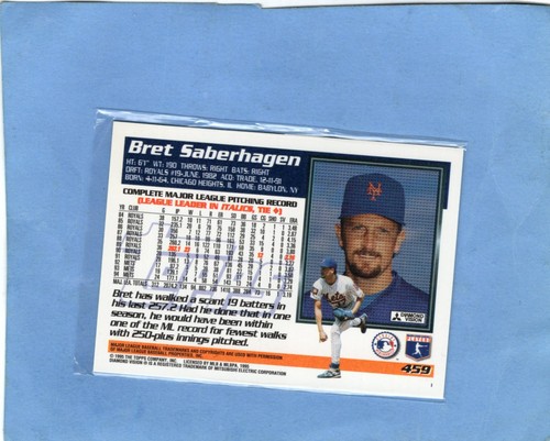 Topps Mets 1994 Bret Saberhagen #459 - Photo 2/2
