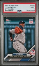2024 TOPPS NOW OFFSEASON #OS15 CC SABATHIA PSA 9