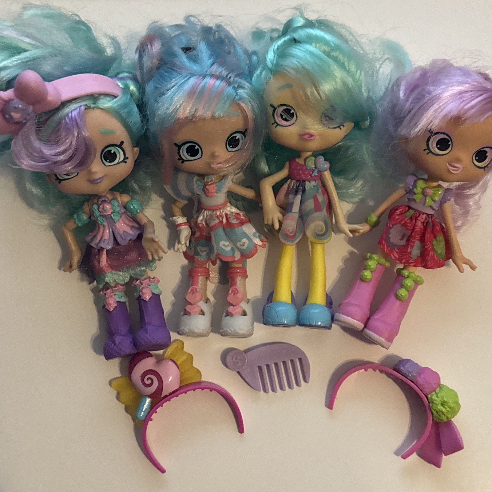 5" Lot Of 4 Lolita Jessicake Peppa And Pommie Figure