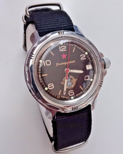 Russian Vostok Komandirskie officer's watch. Ukraine 2022.
