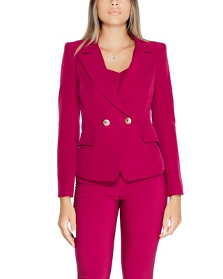 Rinascimento Double Breasted Pant Suit with Lapel Collar and Front Pockets Women