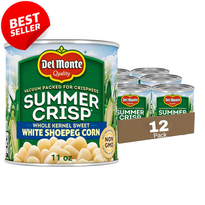 White Shoepeg Corn 11oz Cans Pack of 12 Summer Crisp Sweet Canned Veggie - US