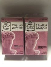 New Lot of 2 FolkArt Velvet Crush Pink Flock Kit 2 Step Velvety Soft