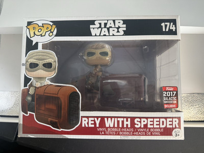 Star Wars Rey With Speeder Funko Pop (#174) 2017 Galactic Convention Exclusive