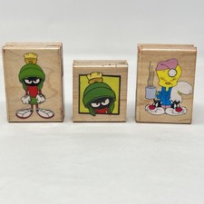 Vintage Looney Tunes Tweety  Marvin Martian Rubber Stamps By Stampede 1997 1998