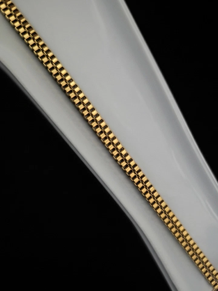 Auténtico candado Louis Vuitton vintage (sin llave) y collar de acero sin marca Foto 3 de 4