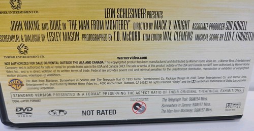 Telegraph Trail/Somewhere in Sonora/Man from Monterey (DVD, 1933) John Wayne - Bild 3 von 7