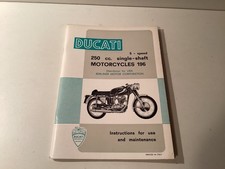 Ducati manuale istruzioni 250 GT/Monza/Mach1/Mark3/Scrambler 1964 82 pagine raro