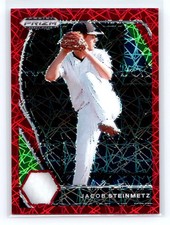 2021 Panini Prizm Draft Picks #PDP77 Jacob Steinmetz Red Velocity Prizm