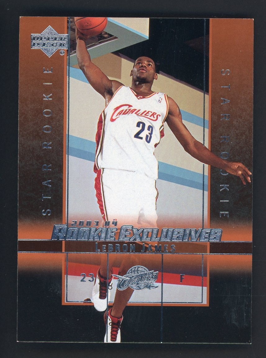 lebron upper deck rookie card