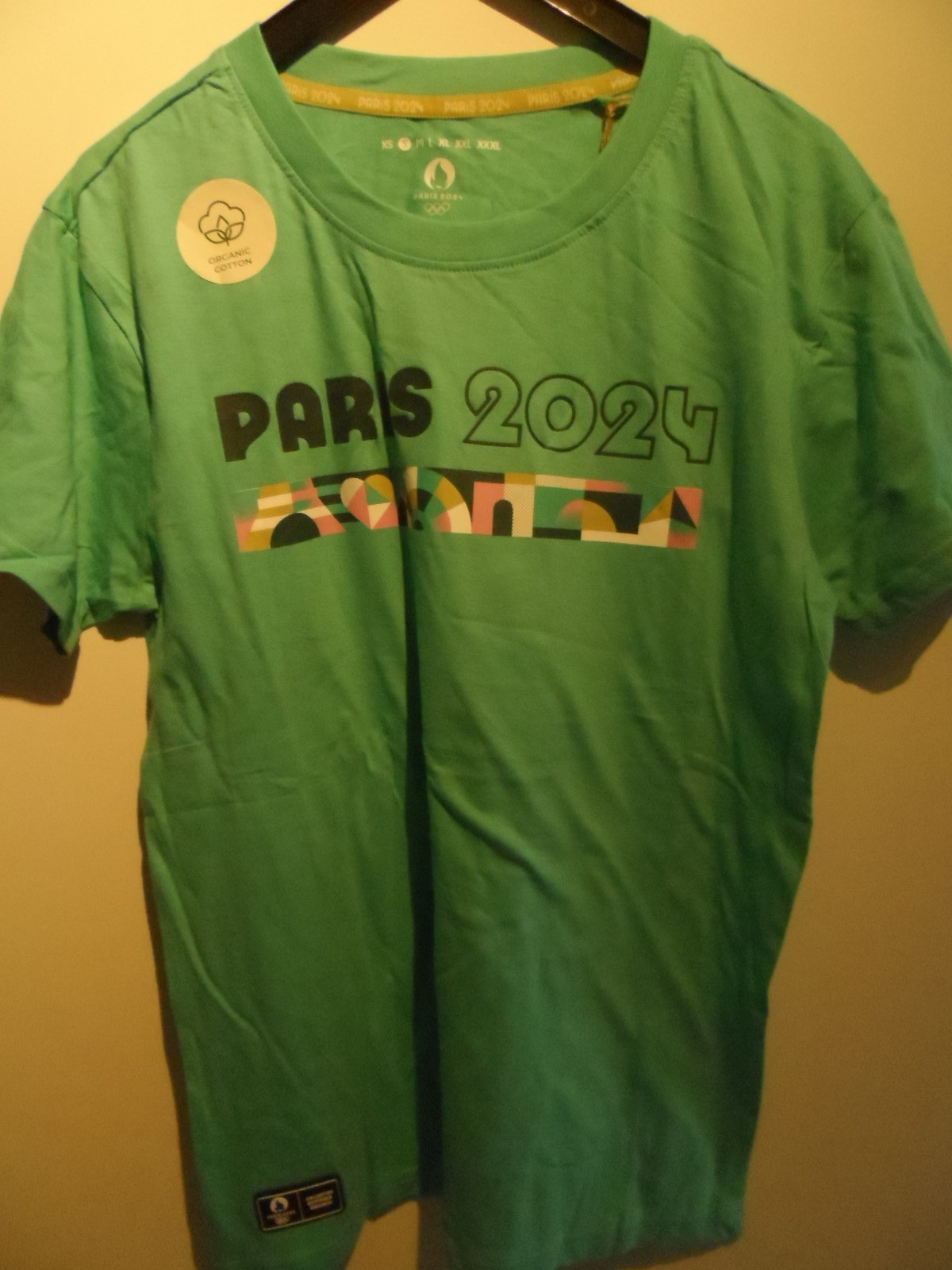 PARÍS Olympia 2024 - Camiseta - verde con estampado en color - sin usar - talla XL