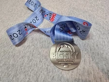 Montana Montanas Big Sky State Games Medal with Ribbon Blue Silver 2022
