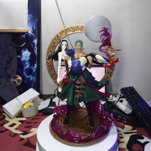 Action Figure One Piece Roronoa Zoro E Nico Robin 40cm Status Da Collezione - Foto 4 di 4