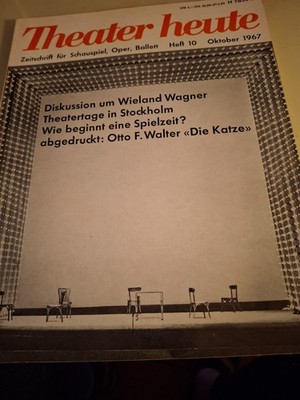 Theater heute 10/1967 THEMA: Wieland Wagner.   -t7-