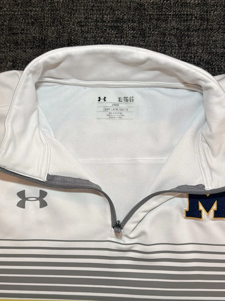 Under Armour University Of Michigan Quarter-zip pulloverOver XL Pre-owned - Image 3 of 4