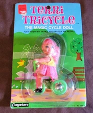 Cragstan Toys 1969 Terri Trycycle The Magic Cycle Doll 1665-3 Hong Kong