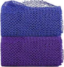 2 Pieces African Net Sponge, Long African Exfoliating Net, Net Bath Sponge
