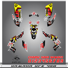 Yamaha YFZ 450 graphics kit 2003 2004 2005 2006 2007 2008 stickers decals kit