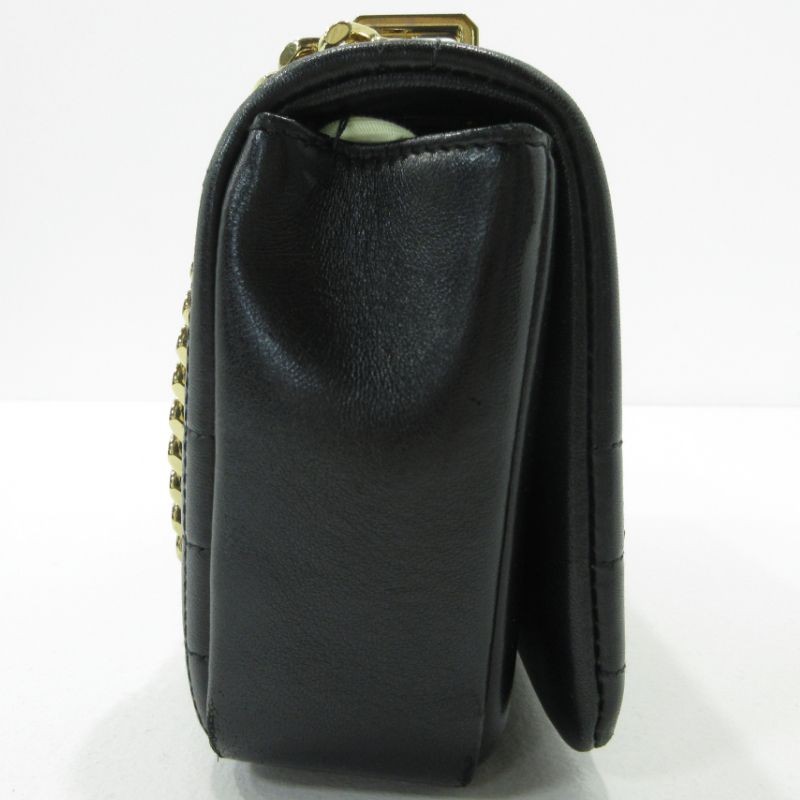 Burberry Lola TB Monogram Shoulder Bag Black Leather image 4