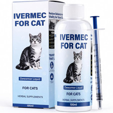 Miguelina Liquid Dewormer for Cats, Cat Dewormer All Worms Bbroad Sspectrum, Bro