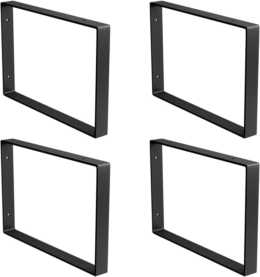 Set 4 Staffe Rettangolari Professionali 211x311mm Acciaio Industriale