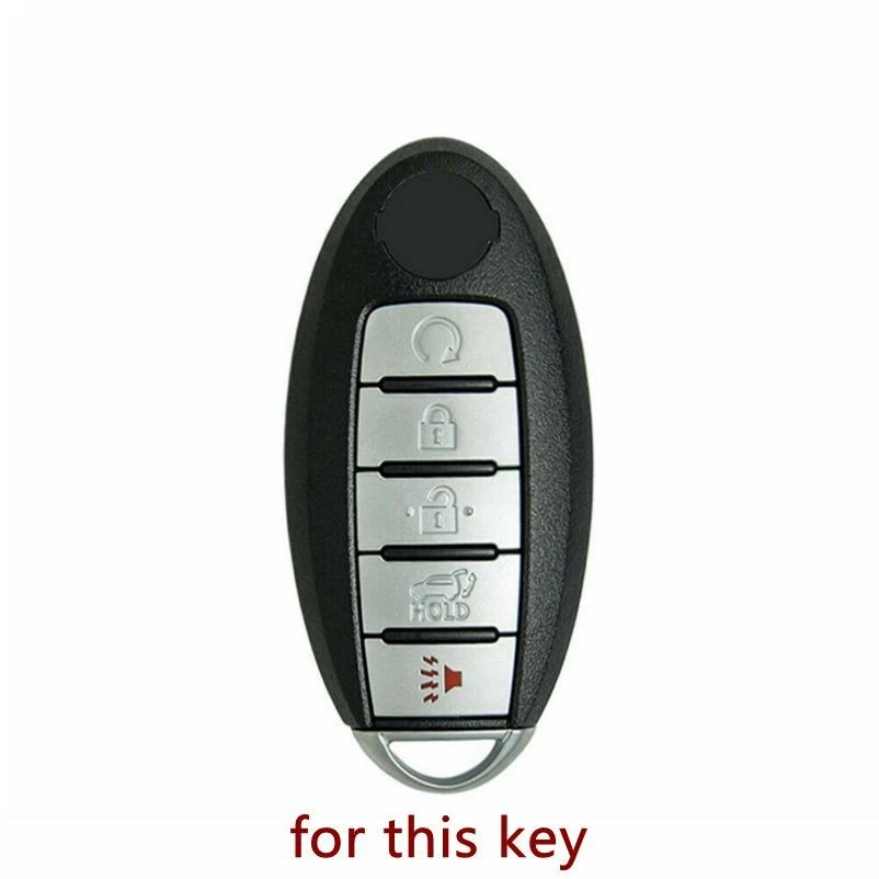 Zinc Alloy Silicone Car Smart Key Fob Case Cover Holder For Nissan For Infiniti — 第 2/4 张图片
