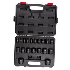 Sunex Tools 2640 12 Inch Drive Impact 19-piece 38 Inch 1 Sae Socket Set