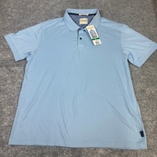 Scotch Soda Amsterdam Mens XL Light Blue Short Sleeve Polo Shirt 1963563 NWT