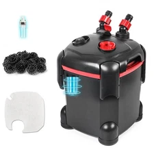 172GPH Canister Filter, External Aquarium Filter Ultra-Quiet Water Circulatio...