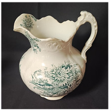 Buffalo Pottery Chrysanthemum Green Transferware Toothbrush Holder — listing 6