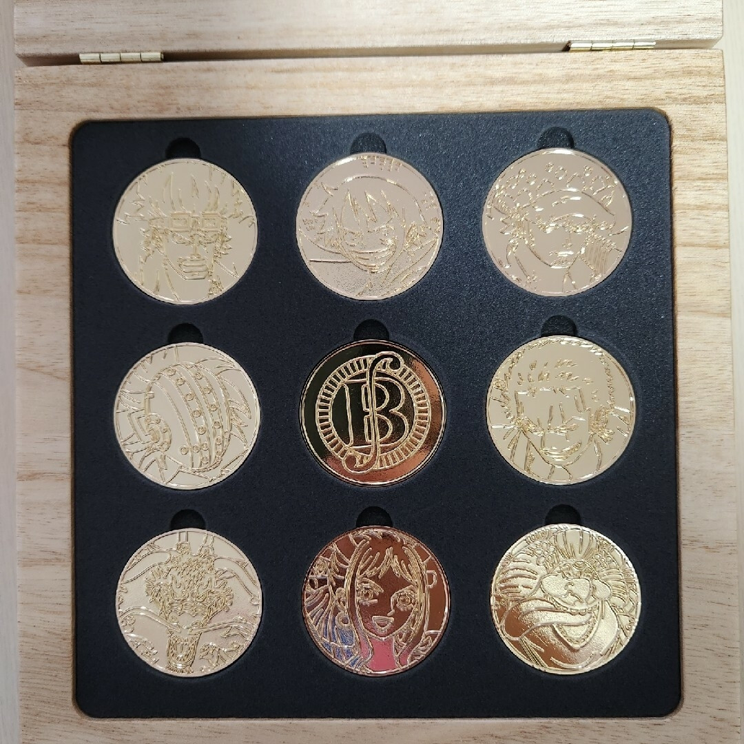 ワンピーススクラッチメダル9枚セットA賞ワノ国ルフィコイン