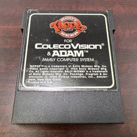 Vintage 1984 Colecovision & Adam Root Beer Tapper Game W/ Menu Book Untested #ML
