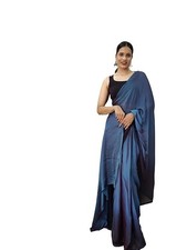 Women's Chiffon Ready To Wear Saree With Unstitched Blouse Piece