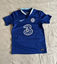 Nike Chelsea FC London Dri-FIT Blue Soccer Jersey Shirt Size Youth Medium