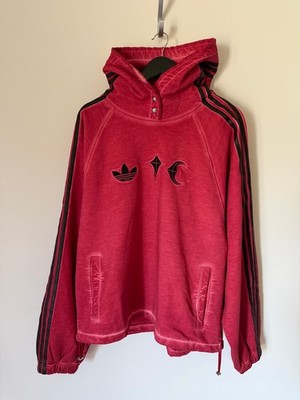 Thug Club x Adidas Hoodie - Size Large - Power Red - KF6586 - NEW
