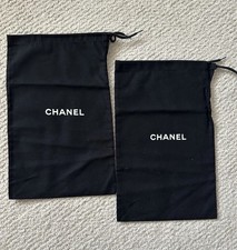 Pair CHANEL Dust Bags for Shoes /Clutch Purse NEW Authen 7.75" x 11.75"
