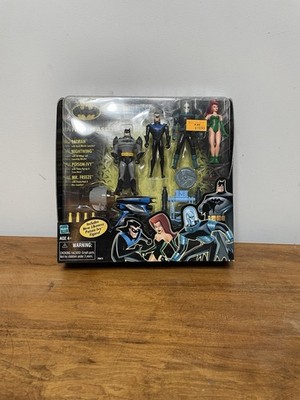 Hasbro Batman Frozen Assets Boxed Figure Set Batman Nightwing Ivy Mr Freeze 1999