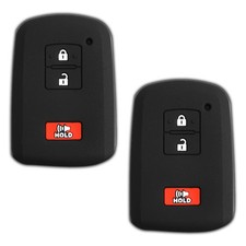 2 Key Fob Remote Skin Shell Case Cover Replacement for Toyota HYQ14FBA