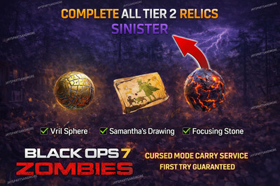 ALL 3 Tier 2 Cursed Sinister Relics CARRY SERVICE FAST LEGIT Black Ops 7 Zombies