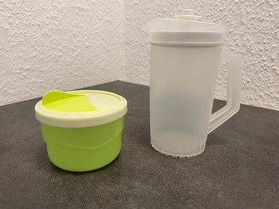 Vintage Tupperware, Kännchen mit Deckel, Schale mit Drehdeckel