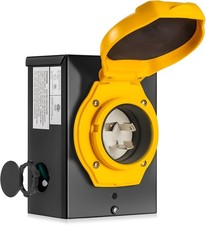 30 Amp Generator Power Inlet Box,NEMA L5-30P,125V, 3750 30A NEMA L5-30P