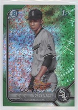 2022 Bowman Chrome Prospects Green Mini-Diamond Refractor 51/99 Norge Vera 9hx