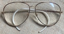 MINT/RARE Vintage Luxottica 62-13 160 Full Metal Rim Aviator Frame Eyeglasses