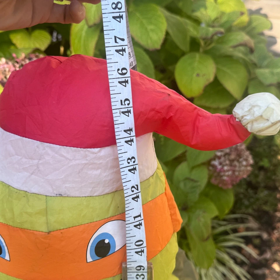 Gemmy TMNT Inflable Navidad Soplado EXTREMADAMENTE Raro Tortuga Miguel Ángel 4 ft Foto 3 de 4