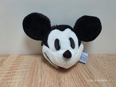 Disney Vintage 1996 Mickey Mouse Kopf Plüsch Reißverschluss Geldbörse Micky Maus