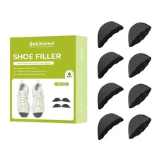 Shoe Filler Insert - 4 Pairs Shoe Filler for Too Big Shoes, Heel Cushions for...
