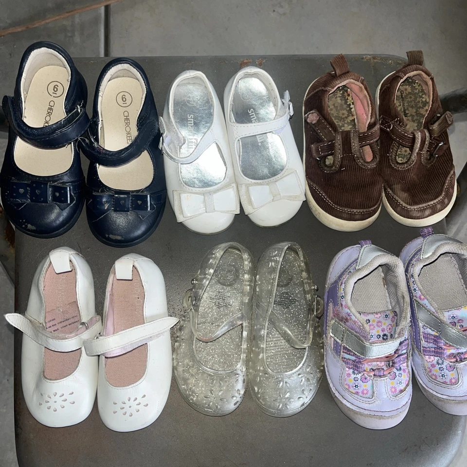 Girl Toddler Size 6 Shoe Lot - 7 Pairs Look!!!! - Image 2 of 4