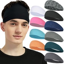 Running Sports Headband Yoga Gym Sweatband Women Men Hair Bands Head Sweat Band