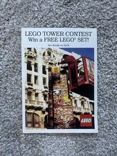 Vintage 1990 LEGO Tower Contest Postcard Promo, Must Have For Lego Collectors 🔥
