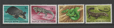 1972 PAPUA NEW GUINEA SG216-219 FAUNA CONSERVATION REPTILES SG216-219 mint uh**